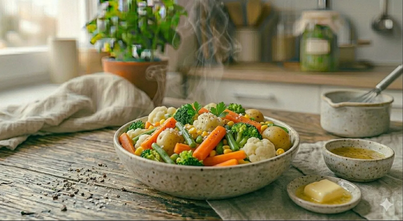 Boil veggies
