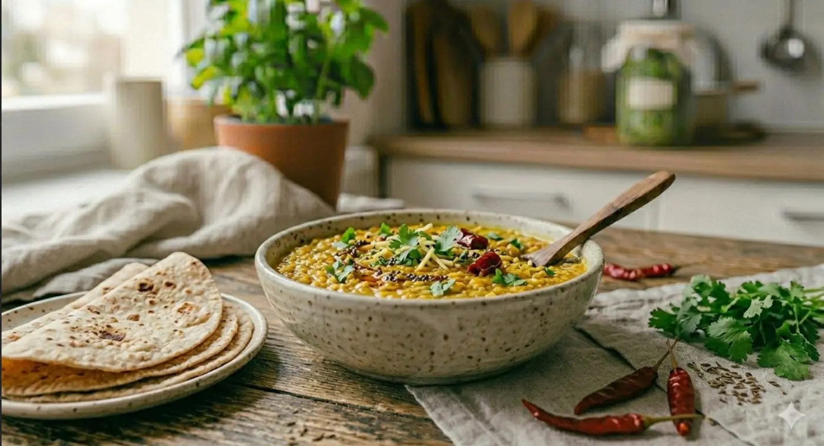 Roti and dal